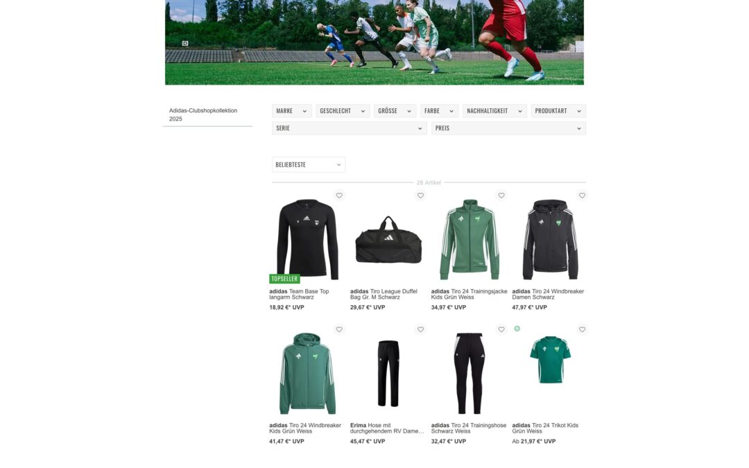 Neue Adidas Club-Kollektion der Leichtathleten des TSV-Cossebaude